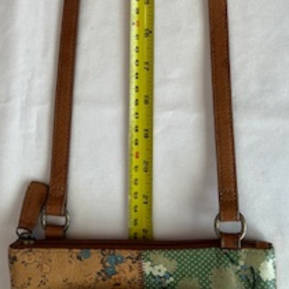 FOSSIL | Patchwork Leather Crossbody Shoulder Bag - Vintage - Picture 9 of 9